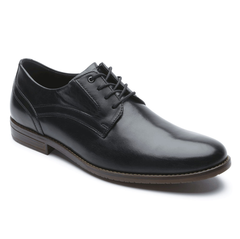 Oxfords Rockport Homem Pretas - Style Purpose 3 Plain Toe - 02497PDZY